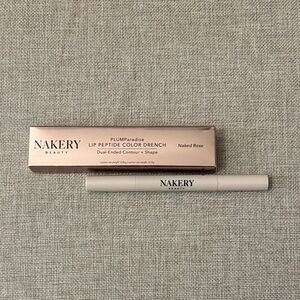 Nakery Beauty Lip Peptide Color Drench Naked Rose Dual-Ended Contour Shape